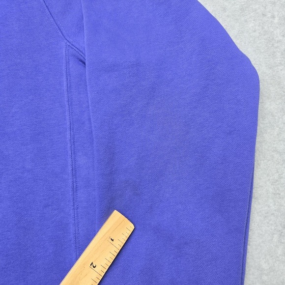 Nike Brasil Sweatshirt Mens Large Purple Crewneck Pullover Soccer Swoosh‎ Patch - Picture 7 of 16